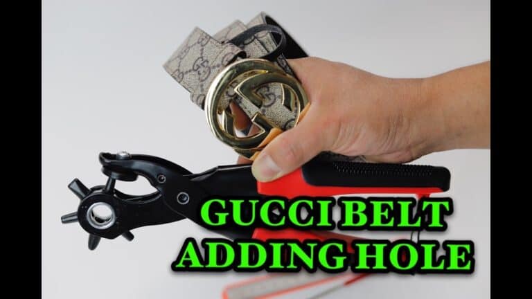 Adding Holes to Gucci Belt