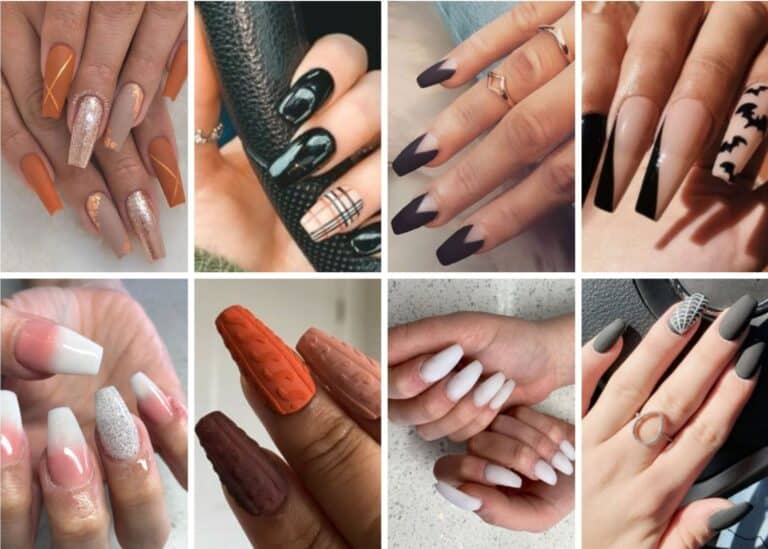 Fall Nail Art Ideas Inspired by Classy Coffins