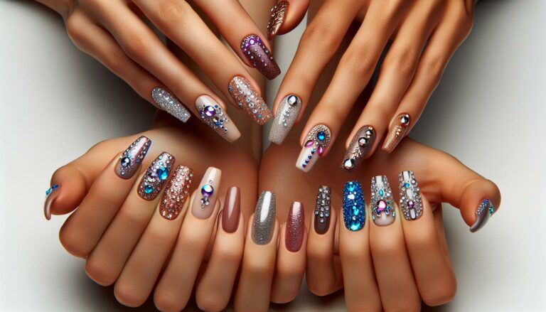 New Years Eve Nail Design: Sparkle with Jewels