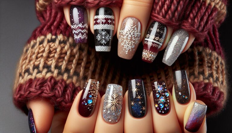 January Nail Art: Cozy Sweater Designs & More